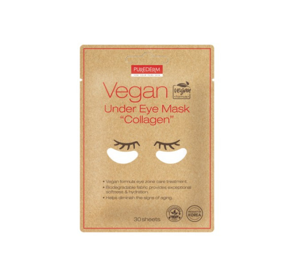 Purederm Vegan Under Eye Mask Collagen Гідрогелеві маски